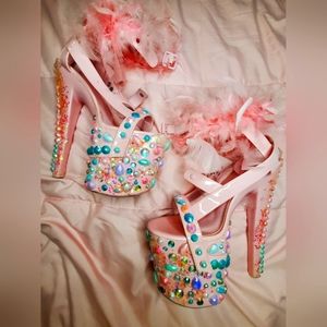 Sailormoon Baby Pink Platform Heels